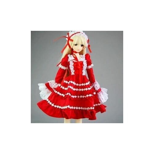 [wamami] 140# Red Dress/Clothes 1/4 MSD DOD BJD Dollfie