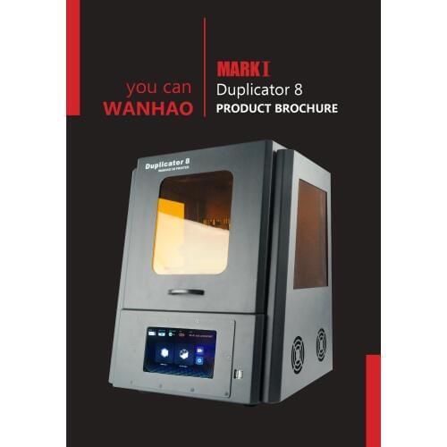 WANHAO D8 DLP 8.9 inch LCD Best 3D printer Dental Jewelry 405nm UV resin max 30mm/hour wifi and flash disk