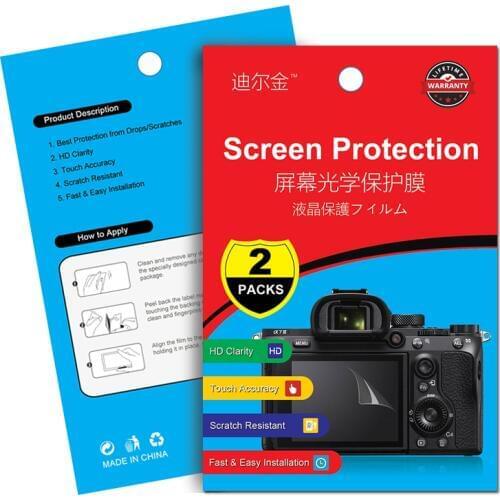 2Pcs Screen Protector LCD Film for Panasonic GH5 GH5s GH4 GH3 GX9 GX8 GX7 Mark III G9 G8 GX85 GX80 G85 G80 GF9 GF8 GX850 GX800