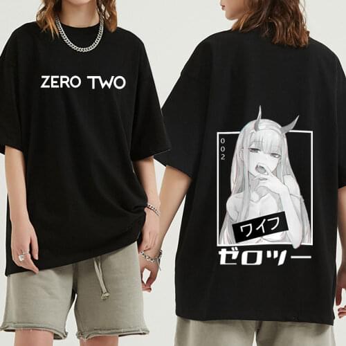 Zero Two From Darling In The Franxx New Design Mens Women T Shirt Clothing Short Sleeve T-shirt Funny Anime Streetwear Tees Top