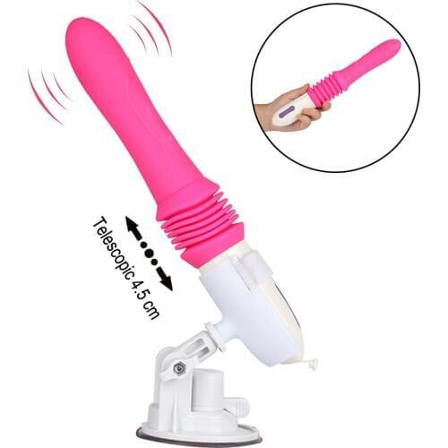10 Frequency Automatic Telescopic G spot Vibrator Adult Sex Toy For Women Handsfree Masturbator Vagina Stimulator Dildo Vibrator
