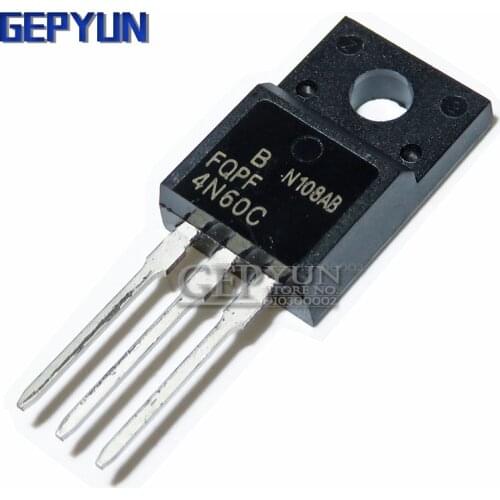 10PCS FQPF4N60C TO-220 4N60C 4N60 TO220 Gepyun