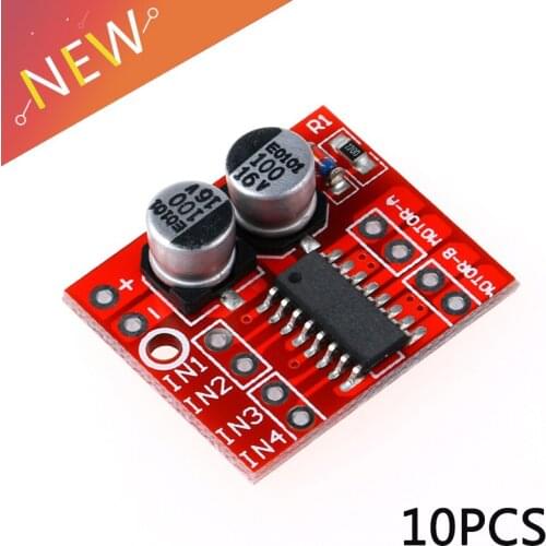 10PCS/lot 1.5A 2-Way MX1508 DC Motor Driver Module PWM Speed Dual H-Bridge Stepper L298N