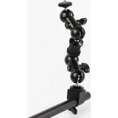 8" Articulating Friction Extension Arm Ram Type Mount 15mm Rod Clamp Kit fr Tripod SJCAM GoPro Hero Sports Camera DSLR Rig Cage