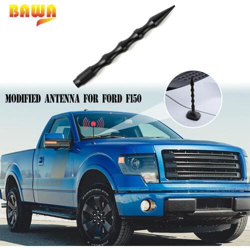 BAWA AM FM Antenna Mast Radio Amplifier Antennas For Ford F150 2009-2014 Signal Booster 5.9inch Black
