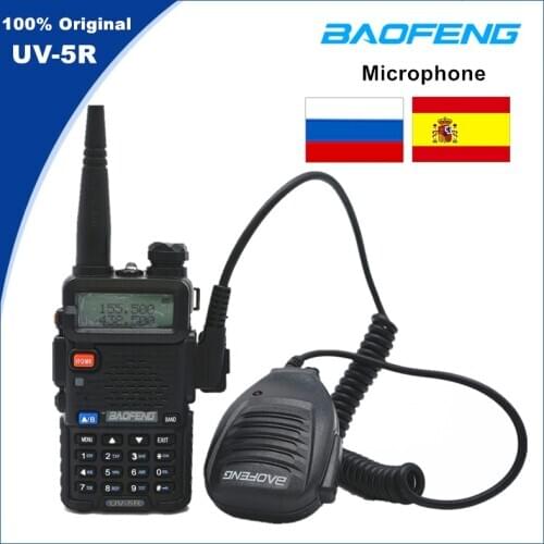 Baofeng Original Portable CB Radio Microphone Speaker Handheld Mic PTT for Walkie Talkie UV5R BF-888S UV-8D UV-5R Pro UV-82 H9