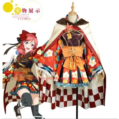 Free shipping Anime LoveLive! COSPLAY Nishikino Maki COS Halloween Party COSPLAY Lovely sweet Costumes Sets