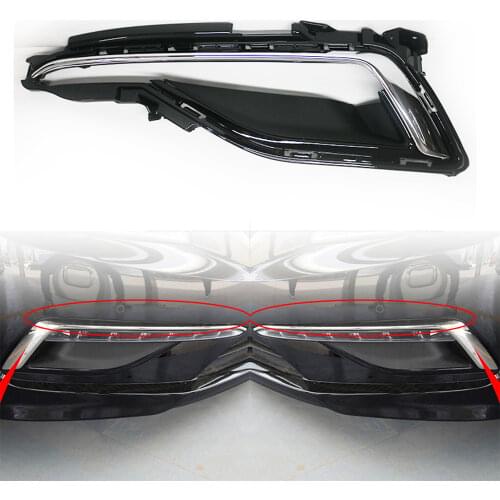 LED Fog Light Cover For Hyundai Sonata 2015 2016 Fog Lamp Shell Vent Car Front Bumper Grille Driving Lamp Cover