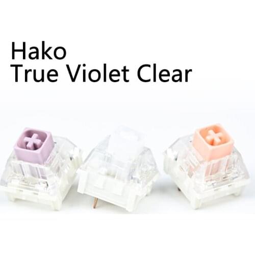 Chosfox BOX Switch Hako Violet Clear True Waterproof and dustproof Keyboard Switches Soft tactile Type 80 million Cycles Life