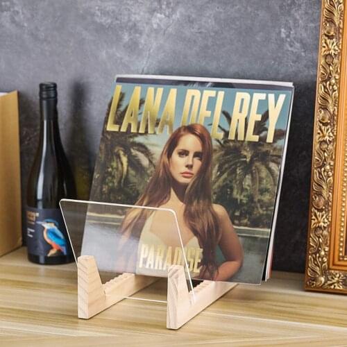 Vinyl Record Storage Holder Display Stand Holds Up to 25 Albums effectual