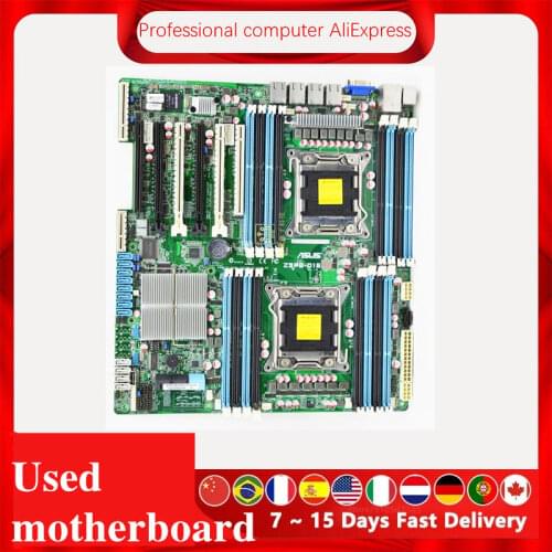 For ASUS Z9PE-D16 Used original For Intel C602 Server motherboard Socket LGA 2011 DDR3 X79 X79M Motherboard