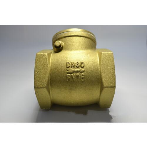DN65" DN80'" DN100" BSPP Swing Check Valve Prevent Water Backflow Golden