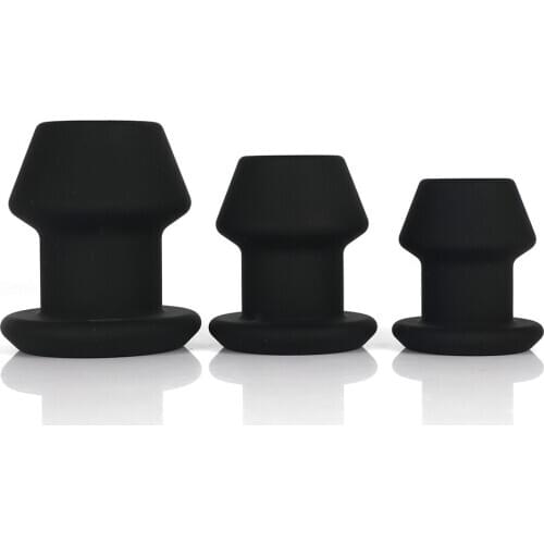 Adult Dildo Anal Plug Silicone Hollow Prostate Massager Anal Expanding Dilator Stimulator Anal Sex Toys For Women Men