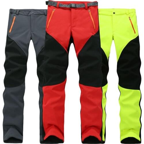 Fonoun Lovers Hiking Pants Fleece Thicken Warm Keep Waterproof Winter Windproof Breathable Scratch Resistant FN1466