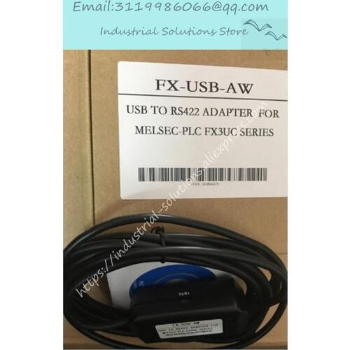 FX-USB-AW FXUSBAW Programming Cable Used For FX3U PLC USB/RS422 Support Win 7 New