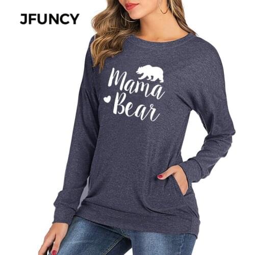 JFUNCY 2020 Autumn Women Long Sleeve T Shirt Loose Woman Tees Tops Plus Size Casual Lady Pullover Female T-shirts