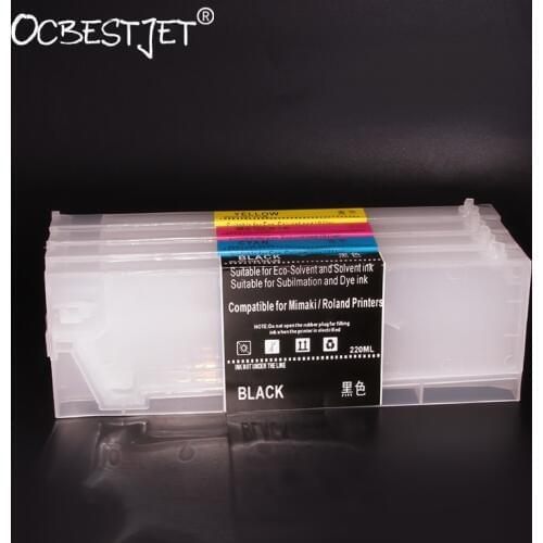 220ML/PC ECO-SOL MAX Refillable Ink Cartridge For Roland VersaStudio BN-20 Printer (4 Colors One Set)