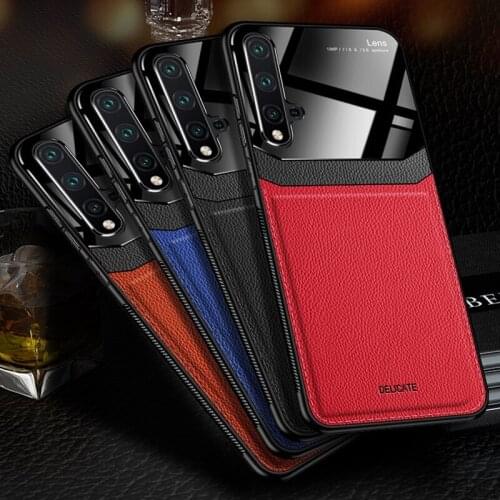 KISSCASE Mirror Glass Case for Huawei Honor 8X 9X Pro Note 10 V10 V20 View 20 Leather Case for Honor 20 Pro 9 10 Lite Cover