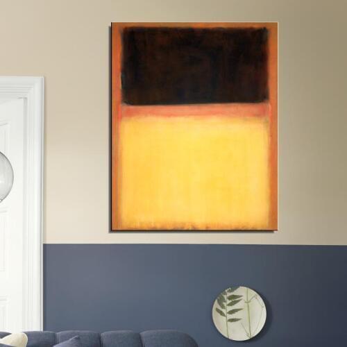 Mark Rothko Abstract Canvas Oil Painting Unframed painting Frameless hologram living room Home decor art drawing