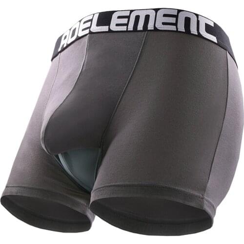 Modal Underwear Men Boxer Shorts Sexy Gay Underwear Cueca Bullet Separation Pouch Underpants Male Clothing Man Panties Plus Size