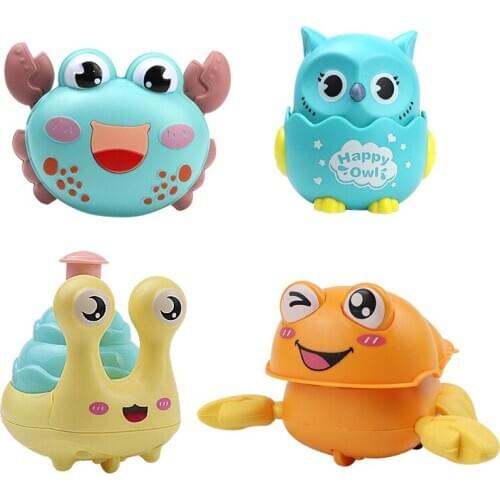 Cartoon Animal Doll Children Press Sliding Crab Toy Kindergarten Gift Lobster Snail Dinosaur Owl Car Early Educational Toy