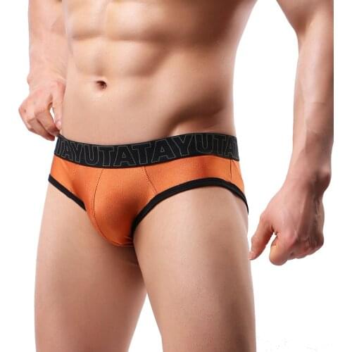 2020 brand YUTATA Mens sexy briefs men solid underwear Male breathable quick-dry low waist Sexy Lingerie Gay Panties