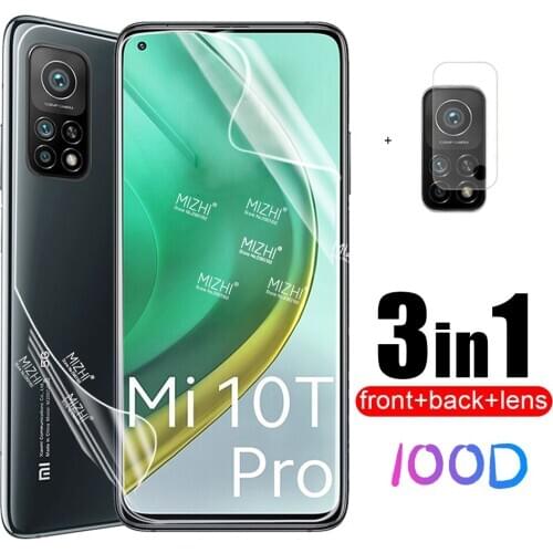 Front Back Hydrogel Film For Xiaomi Mi 10T Pro Screen Protector For Xiaomi Mi10T Pro 5G Xiomi 10TPro Camera Lens Glass Film