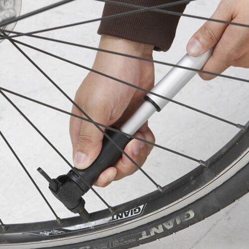 SAHOO Mini Portable Bicycle Pump 100 Psi Steel Cycling Bike Pump Fit Presta & Schrader Valve MTB Mountain Bike Pump