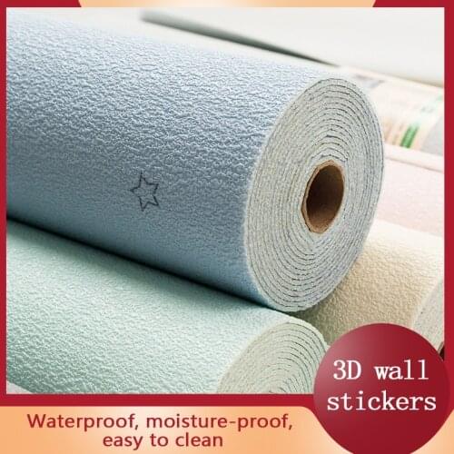 2.8m Self-Adhesive Wallpaper Brick Waterproof 3D Wall Stickers Bedroom Childrens Room Living Room Wall Home Decoration