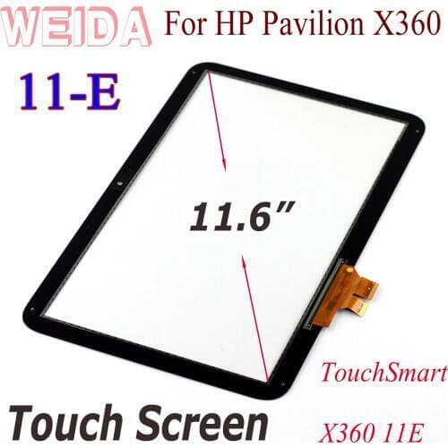WEIDA Touch Digitizer For HP Pavilion TouchSmart X360 11E 11-E Series Touch Digitizer Screen Panel Glass Replacement 11.6"