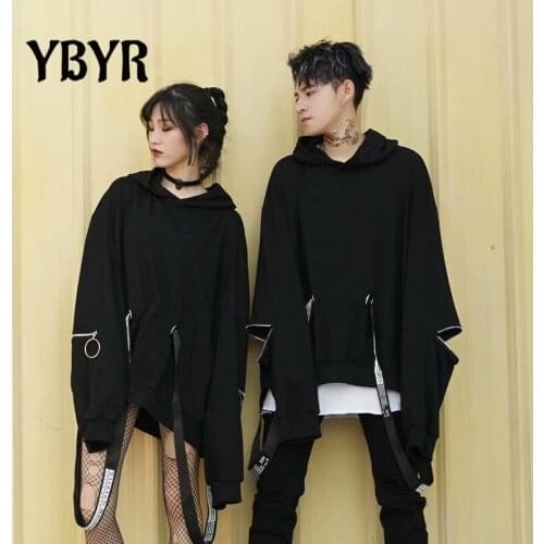 Oversize Loose Hoodies Sweatshirt Hiphop Popular Japan Long-Sleeved Pullover Men and Women Couples Rock Large Size Autumn Tops