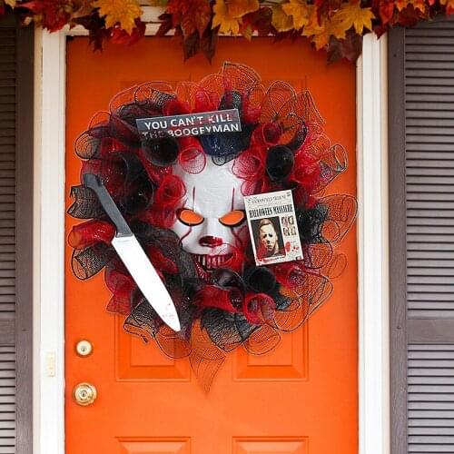 Halloween decorations masks door decorations party wreaths decorations haunted house decorations props
