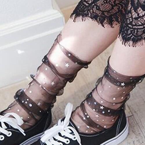 Women Socks Slippers Mesh Ladies Breathability Lace Thin Socks Women’s Stockings Summer Breathable sock calcetines mujer