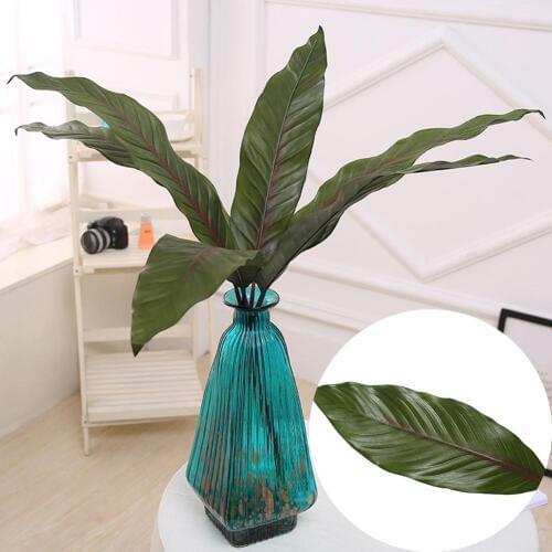 1Pc Artificial Ginger Leaf Plant Home Wedding Garden DIY Party Stage Craft Decor Hot
