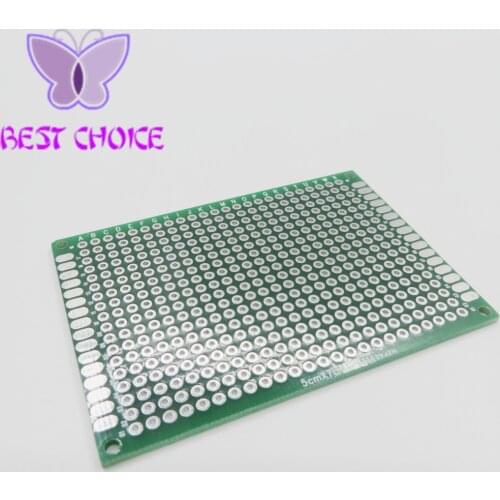 10PCS Double Side Prototype PCB nned Universal Breadboard 5x7 cm 50mmx70mm