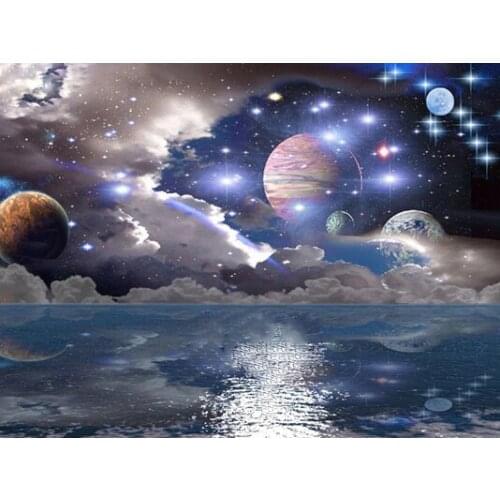 Diamond Painting Space Planet Landscape DIY 5D Diamond Embroidery Sale Full Set Rhinestone Cross Stitch Home Decor