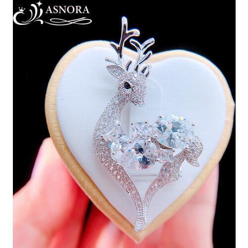 ASNORA Brooches With Animals For Clothes