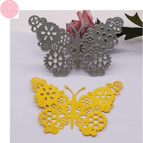Butterfly Metal Cutting Dies Scrapbooking Album Cards Making Craft DIY Stencil Clear Stamps and Slimline Card Planner Dies