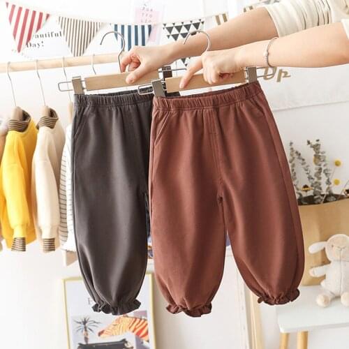 Girls Pants Solid Color Childrens Pants For Girls 2021 Autumn Children Pants Toddler Childrens Clothes