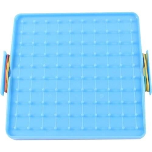 Child Intelligent Toy Double Sided Geoboard Nails Peg Board Elastic Bands Kids Teaching Aids Early Educational Toys