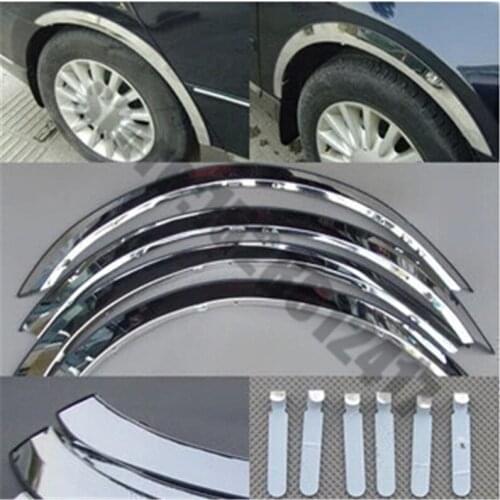For BYD S6 2011-20120 Car styling Stainless steel car wheel eyebrow trim strip trim