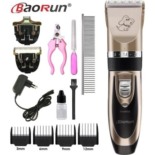 Baorun P2 Professional Electric Pet Hair Trimmer Rechargeable Cat Dog Clipper Grooming Styling Cutter Shaver Machine For Animals