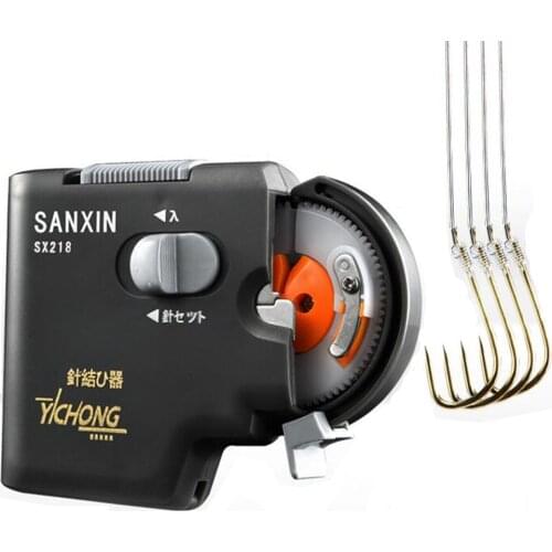 Protable Automatic Machine Fishing Hooks Tier Electric Tie Hook Device Fishing Tools