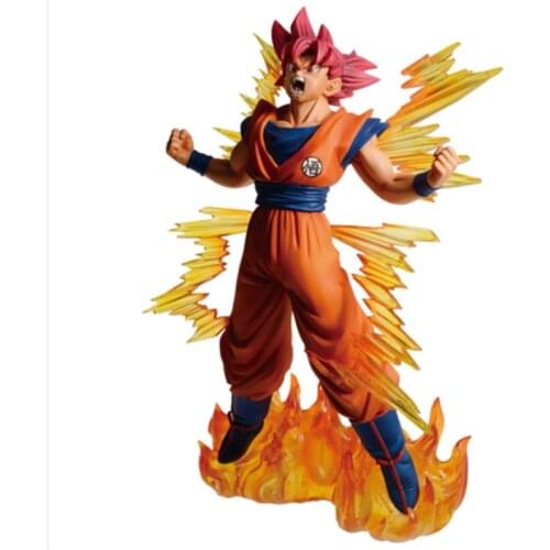 20cm BANDAI Original Dragon Ball Z Super Saiyan Son GokBurst War 6th Anniversary Toys Pvc Action Figure Collectible Model Toy