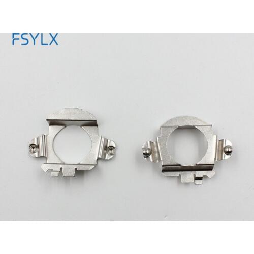 FSYLX 10pcs for Mercedes H7 led headlight bulb holder retainer clips for ford H7 LED Metal adapter for Chery H7 led lamp socket