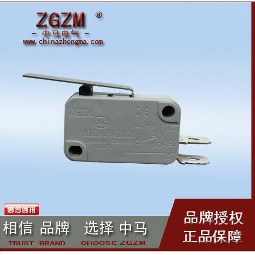 HWEXPRESS 50PCS Switch ZW7-1F Copper Point 5A Two Foot Bring 28MM Stainless Steel Piece