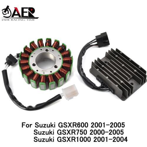 JAER Stator Coil and Regulator Rectifier for Suzuki GSXR 600 750 1000 GSXR600 2001-2005 GSXR750 2000-2005 GSXR1000 2001-2004