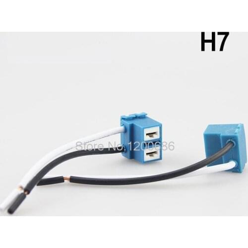 H7 Headlight Ceramic Wiring Wire Headlight Socket Harness