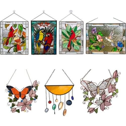 Colorful Window ing Decoration Ornaments Pendant for Home Living Room Office Decor, Door Sign Decor