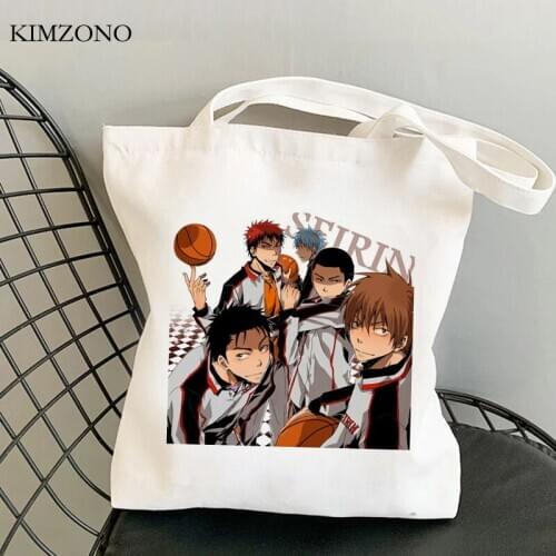 Kuroko No Basket shopping bag eco grocery shopping shopper handbag canvas bag foldable reusable ecobag boodschappentas sacolas